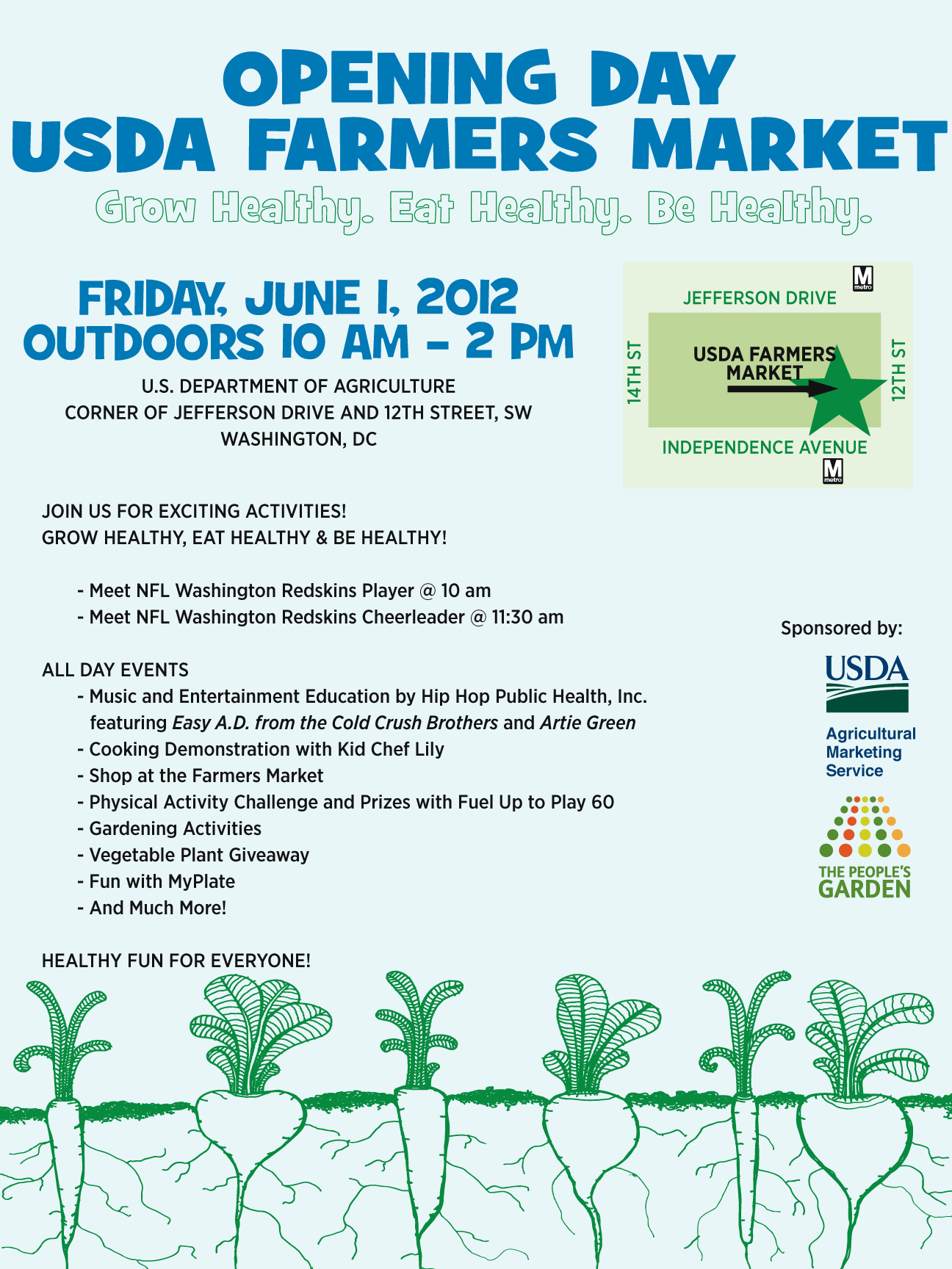 USDA Farmers Market Opening Day Flier