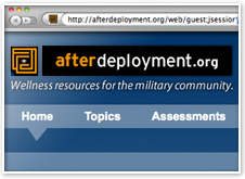 afterdeployment.org screenshot