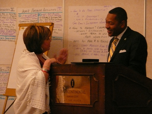 Hubert Hamer, Chairperson of the Agricultural Statistics Board, USDA-NASS, fielding questions during a community-based organization event.