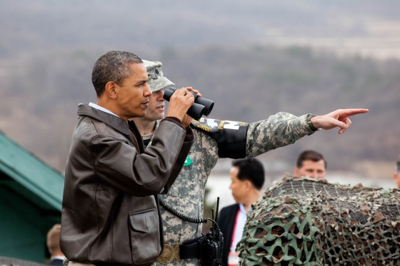 President Obama views the DMZ (March 25, 2012)