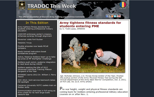 TRADOC This Week - Oct. 4, 2012