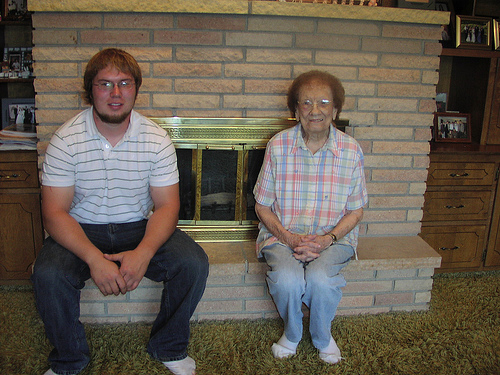 Taylor Grabanksi, a 23-year-old beginning farmer, and Rose Potulny, a 92-year-old landowner, in Walsh County, N.D