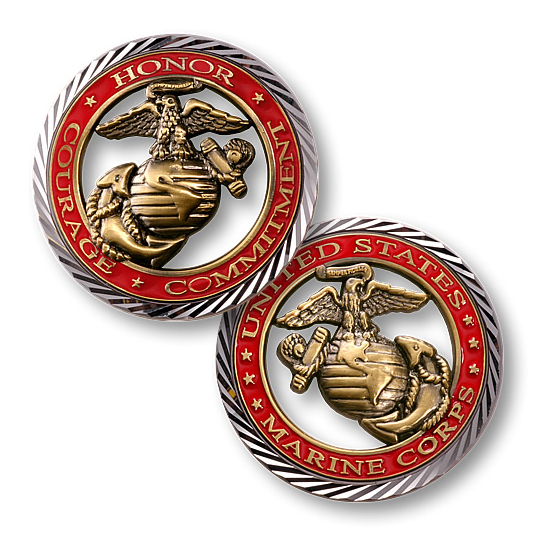 Marine Corps Core Values Coin