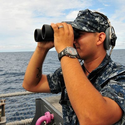 Photo: 121015-N-ZE938-010

121015-N-ZE938-010
CARIBBEAN SEA (Oct. 15, 2012) - Seaman (SW) Mario Gutierez stands the aft lookout watch on the fantail of the Oliver Hazard Perry-class guided-missile frigate USS Underwood (FFG 36). Underwood is deployed to Central and South America and the Caribbean in support of Operation Martillo and U.S. 4th Fleet’s mission, Southern Seas 2012. (U.S. Navy photo by Mass Communication Specialist 3rd Class Frank J. Pikul/Released) USS Underwood   (FFG 36)