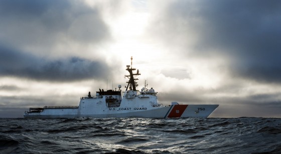 CGC Bertholf in the Arctic Ocean during Arctic Shield 2012.  U.S. Coast Guard photo by Petty Officer 1st Class Timothy Tamargo.