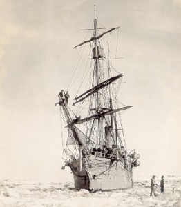 The Cutter Bear during rescue efforts of 265 persons who were icebound in the Arctic Ocean.  U.S. Coast Guard photo.