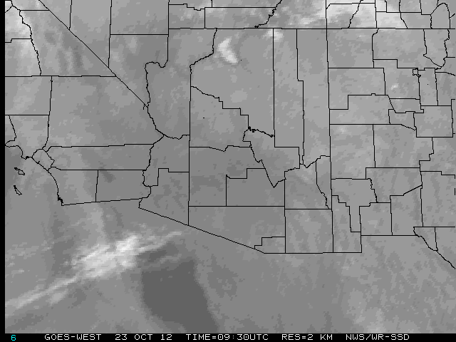 Regional Infrared Satellite Image - Click to enlarge