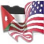 U.S., Jordan flags