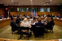 Date: 2009 Description: President Obama emphasizes U.S. support for UN peacekeeping during a September 2009 meeting with leaders from top troop and police contributing countries. - State Dept Image