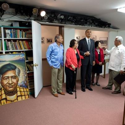 Photo: Photo of the day: President Obama views the office of César Chávez before the dedication ceremony for the César E. Chávez National Monument in Keene, Calif., Oct. 8, 2012. (Official White House Photo by Pete Souza)

More on the new César E. Chávez National Monument: http://wh.gov/KZYE