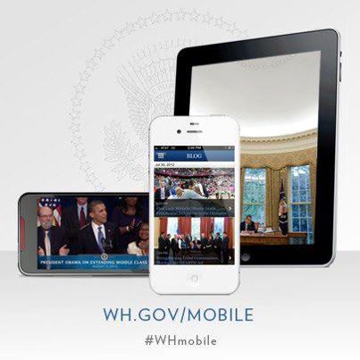 Photo: Check out the Official White House app for iPhone, iPad & Android. The White House app brings you the latest news, photos and videos, plus live streams of events with President Obama: http://wh.gov/mobile