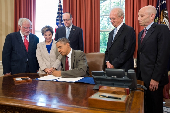 President Barack Obama signs the United States-Israel Enhanced Security Cooperation Act (July 27, 2012)