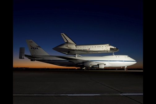 Space Shuttle Endeavour Rests 