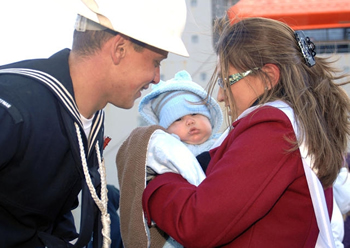 Army soldier with Family