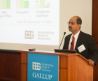 Rajesh Srinivasan, Ph.D., Principal, Gallup, presents findings.