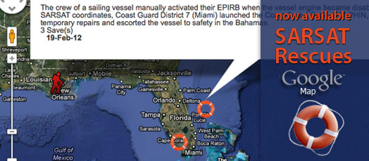 SARSAT Rescues Google Map