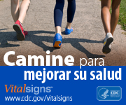 Afiche de Vital Signs: camine pare mejorar su salud