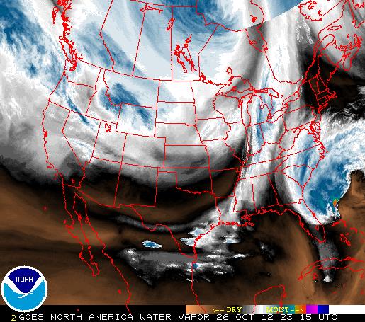 Water Vapor Satellite Image