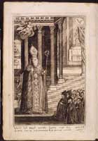 This 1825 collection of Tught endhanarakan (Encyclical letters) of St. Nerses Shnorhali (ca. 1100-1173), Armenian katholikos and poet, is a splendid example of the important Constantinopolitan tradition in early Armenian book publishing. The renowned and revered ecclesiastic is pointedly portrayed towering over his devoted clerics.