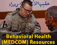 Behavioral Health (MEDCOM) Resources