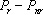 capital P sub r minus capital P sub n r