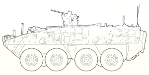 Stryker line art