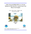 Saline-Saturated DMSO-EDTA as a Storage Medium for Microbial DNA Analysis from Coral Mucus Swab Samples