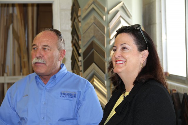 Katherine Hammack tours the MWR facilities at Tooele Army Depot, Utah. Though few military are stationed at Tooele, the Army Depot support the nearby community of Dugway Proving Grounds, Army Reserve Units, and numerous retirees in the Salt Lake City area.