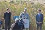 A ceremonial tree planting, by VIPs and an Eagle Scout, took place on October 9, 2012 to showcase the $500 thousand first phase of an aquatic invasive plant species removal project, under the Great Lakes Restoration Initiative, at Times Beach Nature Preserve.


Rep. Brian Higgins and Erie County Executive Mark Poloncarz joined U.S. Army Corps of Engineers Buffalo District Commander LTC Owen Beaudoin for a ceremonial tree planting at the site. Partnering with Erie County, the City of Buffalo and the Friends of Times Beach, a variety of mechanical and chemical methods will be used to remove invasive  species and replant with native species under the auspices of the Corps