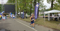 Army Master Sgt. Mike Morton leads the pack of runners at the International Association of Ultrarunners 9th Annual 24-Hour World and 18th European Championships, Sept. 8, in Katowice, Poland. Morton, a U.S. Army Special Operations Command liaison officer, took first place and also broke the U.S. 24-hour record by running 172.457 miles. (Courtesy photo)