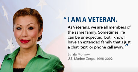 I am a Veteran. VA gave me the opportunity to connect with people who are looking out for me and really care. -Pete Martinez, U.S. Marine Corps, 1989-1993