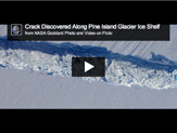 Pine Island Glacier crack seen from the air