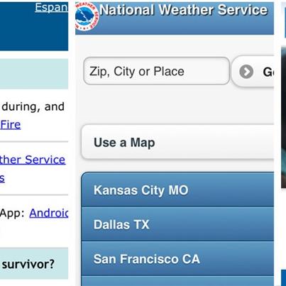 Photo: Put safety & preparedness info in your pocket - three mobile sites to bookmark today:

  - FEMA: http://m.fema.gov
  - U.S. National Weather Service: http://mobile.weather.gov
  - CDC (Centers for Disease Control): http://m.cdc.gov