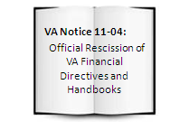 VA Notice 11-04, Recission of VA Policy with Policy Chapter Matrix to Rescinded Diretives and Handbooks