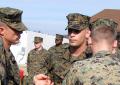 Marine and long time Corrigan, Texas, resident is promoted to next rank