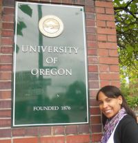 Luciana Mesquita na Universidade do Oregon