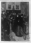 Women voting at the municipal election in Boston on December 11, 1888