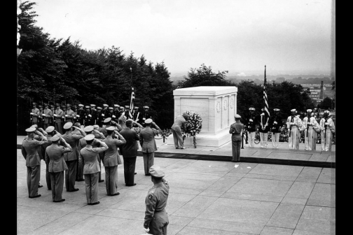 Harry S. Truman at the Tomb of the Unknown Soldier
