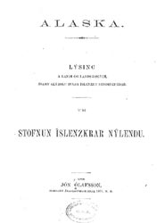 John Olafsson's 1875 monograph on Alaska.