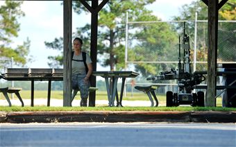 EOD team trains with new response vehicle