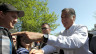 Republican presidential candidate, former Massachusetts Gov. Mitt Romney greets supporters during a campaign rally at Alice Pleasant Park on May 29, 2012 in Craig, Colorado.  (Photo by Justin Sullivan/Getty Images)
