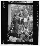 Negro demonstration in Washington, D.C. Justice Dept. Bobby Kennedy speaking to crowd