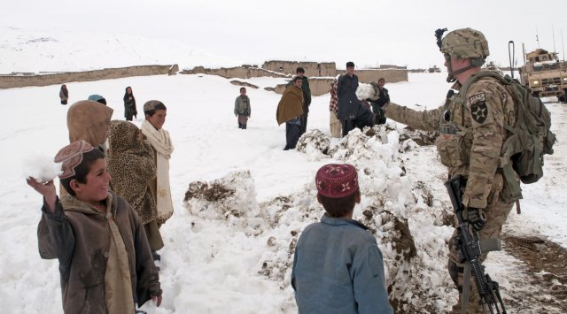 Afghan, U.S. forces 'clean the way' for residents in Shinkai district