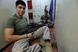 Faces of the 24th Marine Expeditionary Unit Part 18:Cpl. Adrian Cuevas: a machine gunner dedicated to helping others