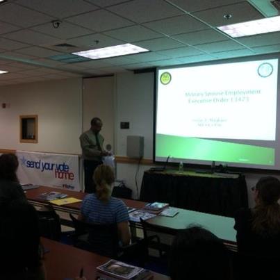 Photo: USAG Red Cloud- Voter training at the Military Spouse Employment training