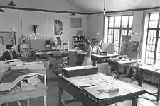 Charles (Center) in Cranbrook Studio