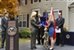 Allison A. Hickey, Veterans Affairs undersecretary for benefits, awards the department's 20 millionth home loan to Elizabeth Carpenter, widow of Army Capt. Matthew Carpenter, at her new home in Woodbridge, Va., Oct. 26, 2012. Carpenter's son, Joey, stands by his mother. Veterans Affairs Department photo by Robert Turtil 