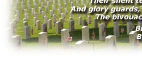 lower left portion of Dayton National Cemetery image; linked to poem