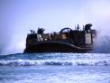 Marines, sailors conduct amphibious training with LCACs