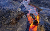 lava flows from Pu'u 'O'o Crater